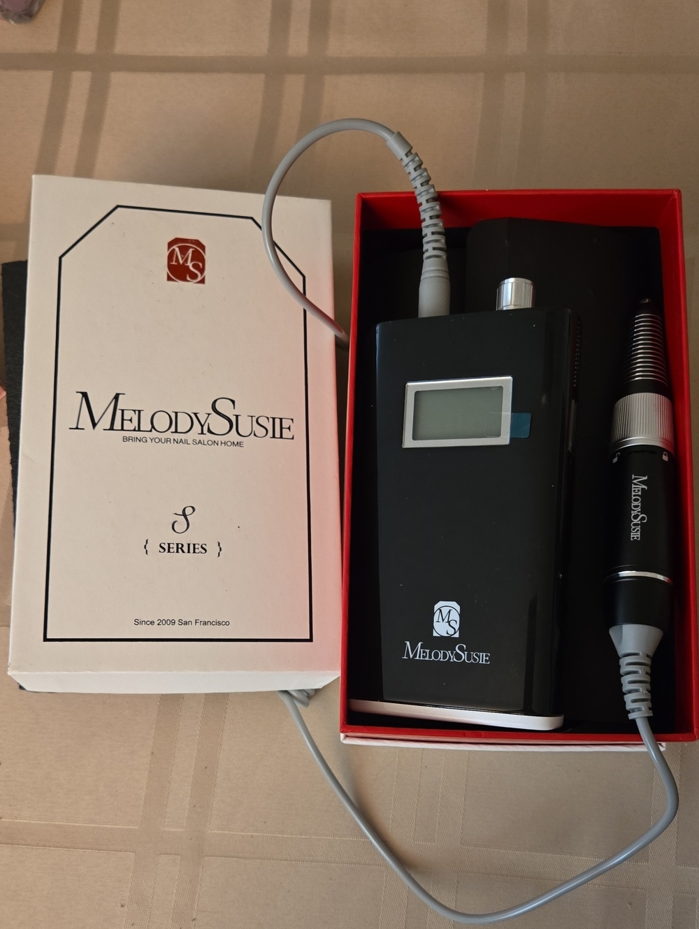 MelodySusie Portable E-File / Professional Rechargeable 30,000 RPM Nail Drill